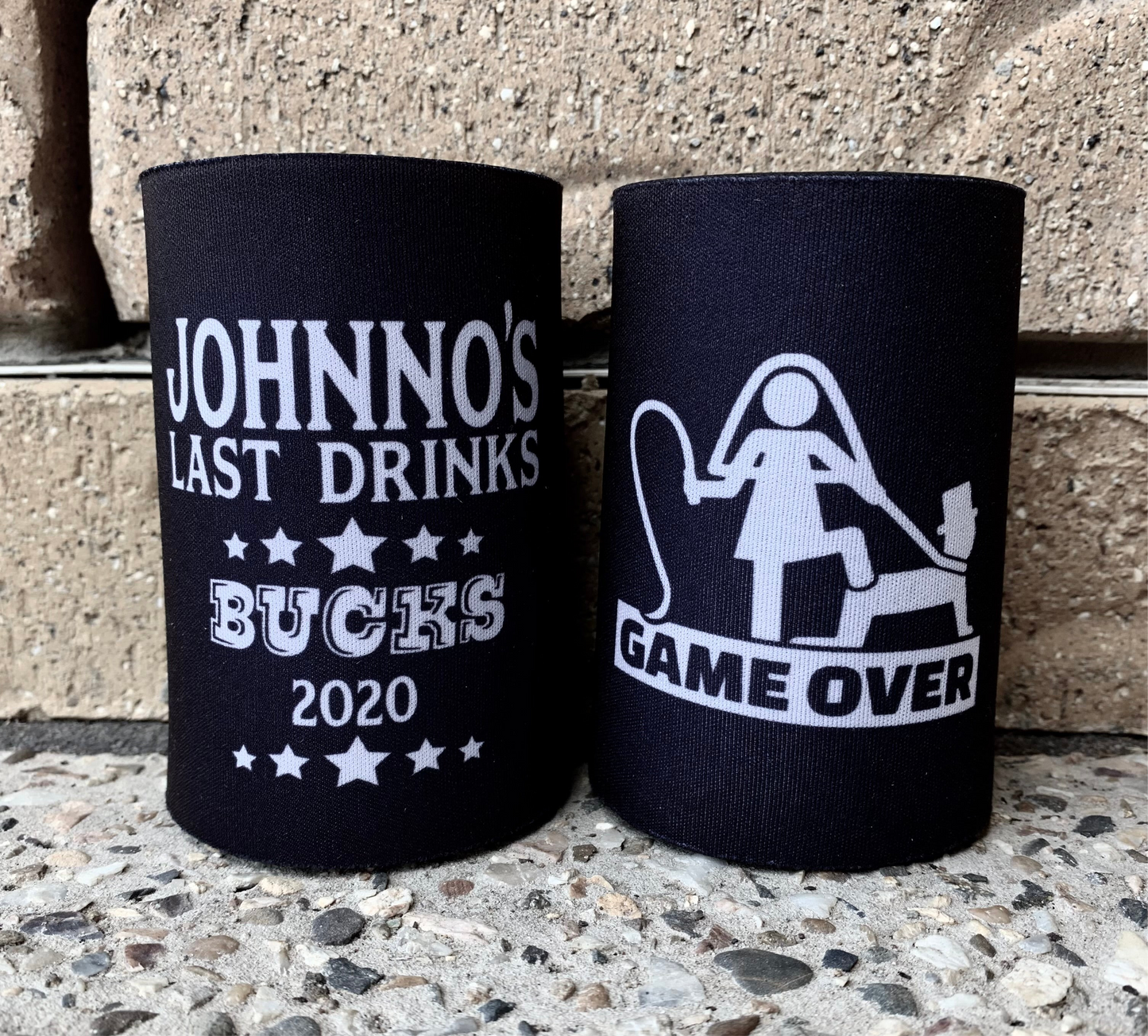 Last Drinks Stubby Holder - Bucks - Game over