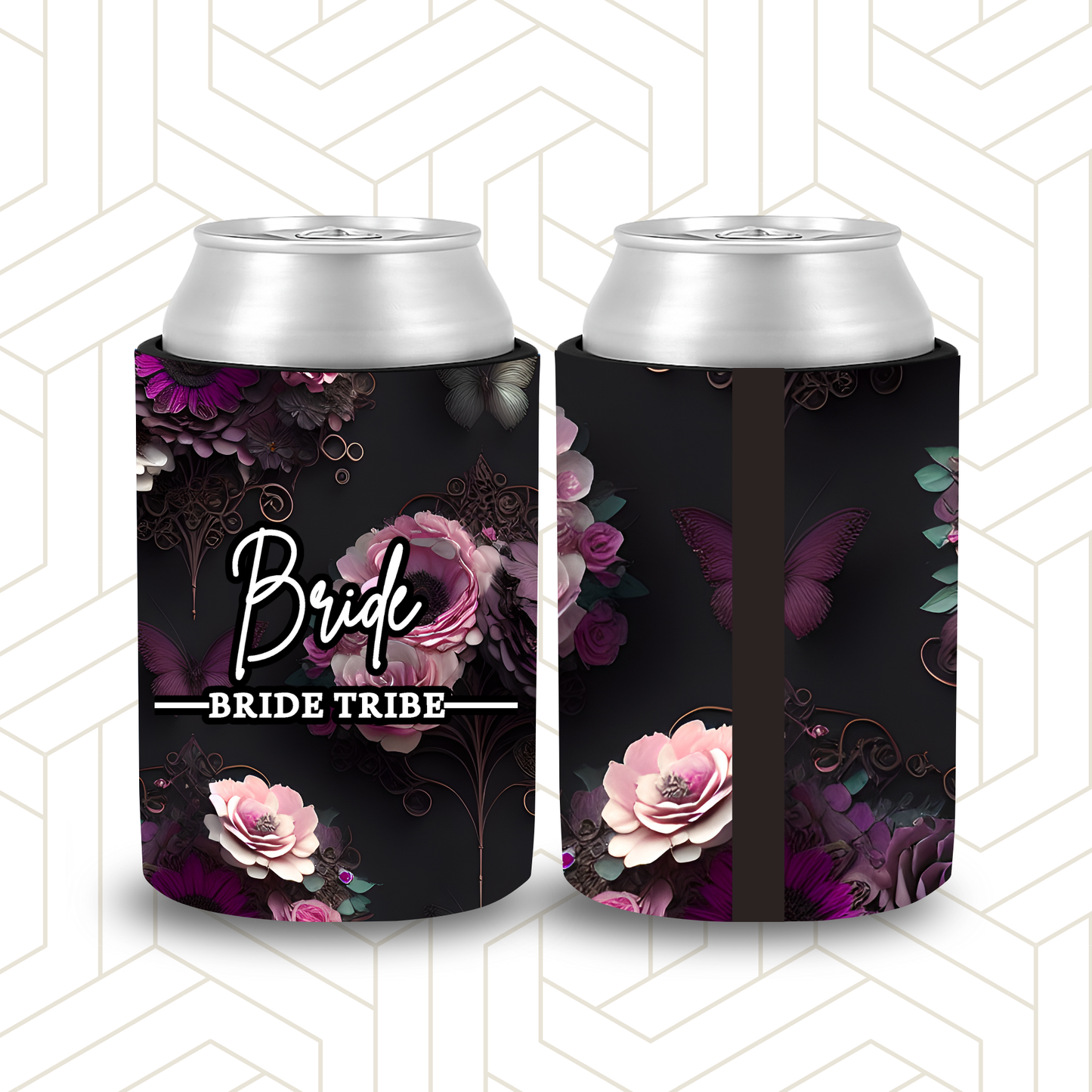 BR013 | Personalised Bridal Party Stubby Holders – Custom Gifts for Bridesmaids Bride Tribe