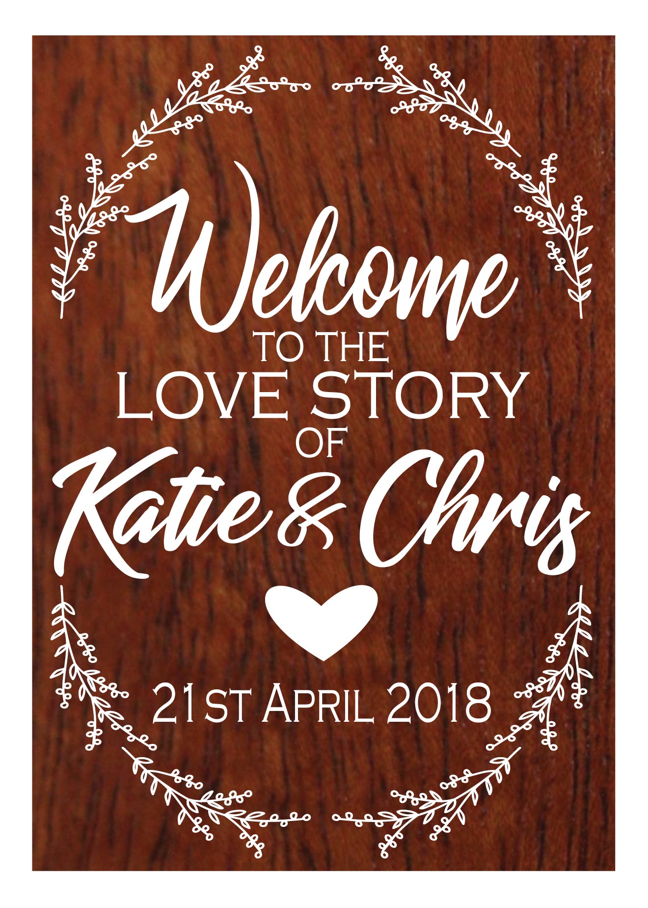 Welcome Sign Style Three - DECAL ONLY or COMPLETE SIGN