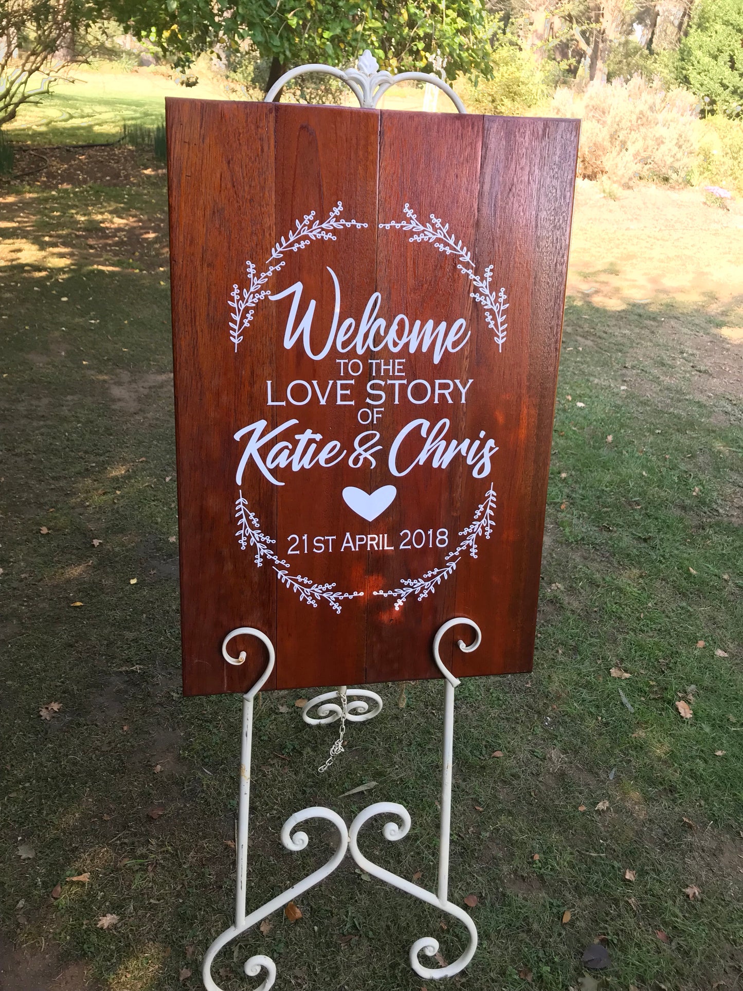 Welcome Sign Style Three - DECAL ONLY or COMPLETE SIGN