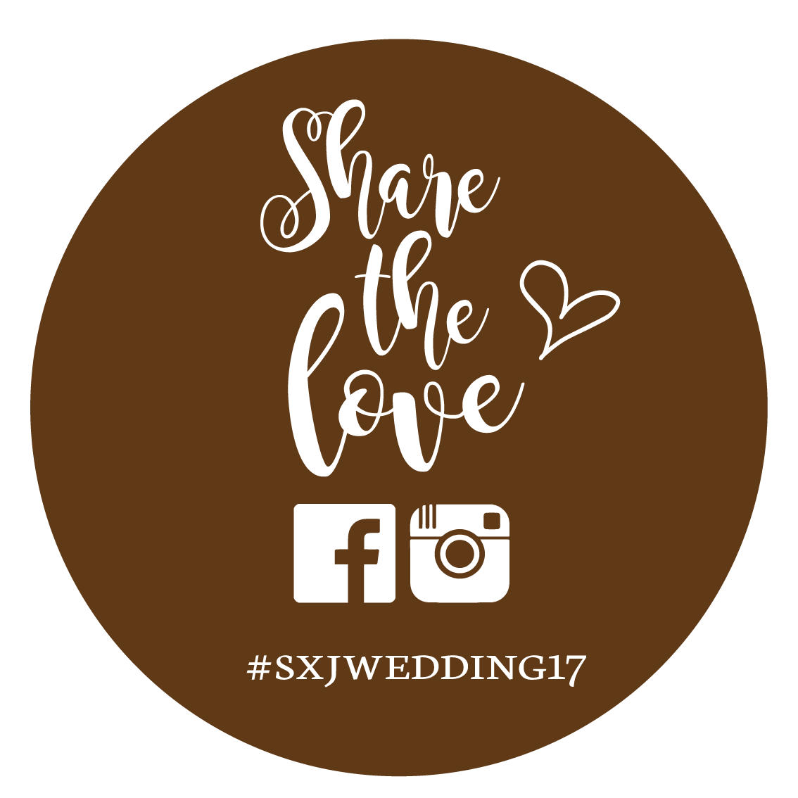 Share the love Style One - Wedding Decal