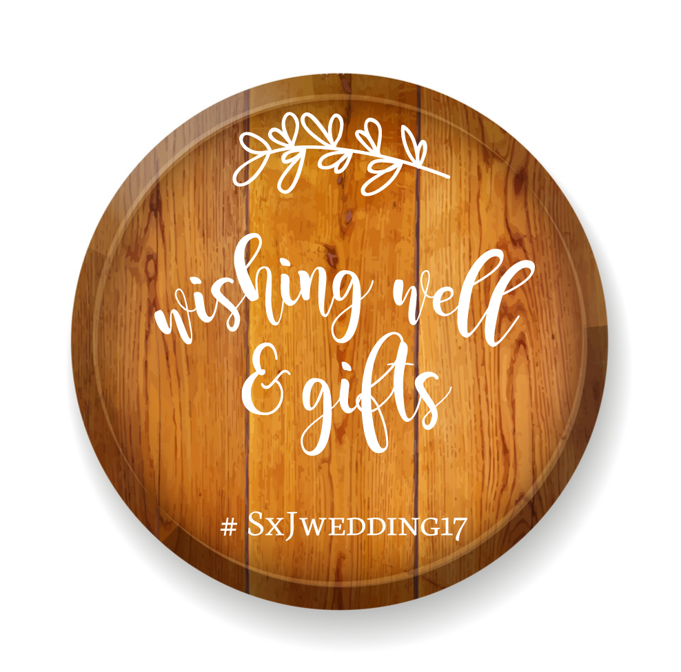 Wishing Well and Gifts Style One - Wedding Decal