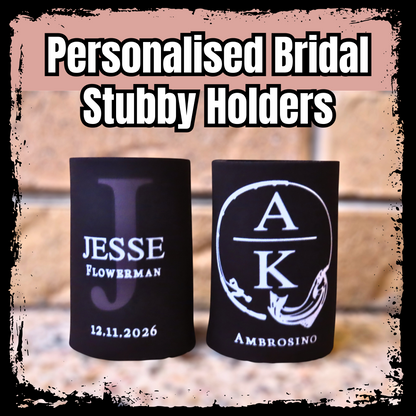 Bridal Party Stubby Holder Fishing Theme