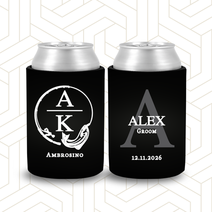 BR042 | Personalised Stubby Holders | Custom Gifts for Groomsman, Best Man, Groom | Fishing Style