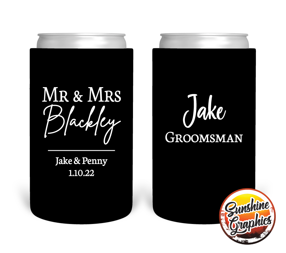 Bridal Party Stubby Holder Style 12