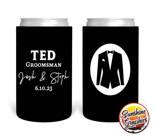 Bridal Party Stubby Holder Style 13