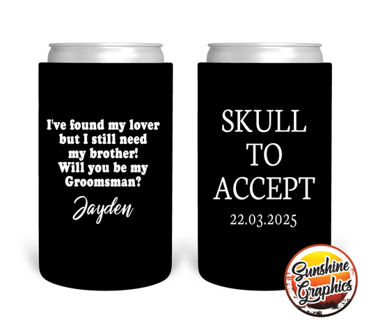 Bridal Party Stubby Holder Style 14