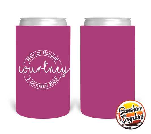 Bridal Party Stubby Holder Style 6