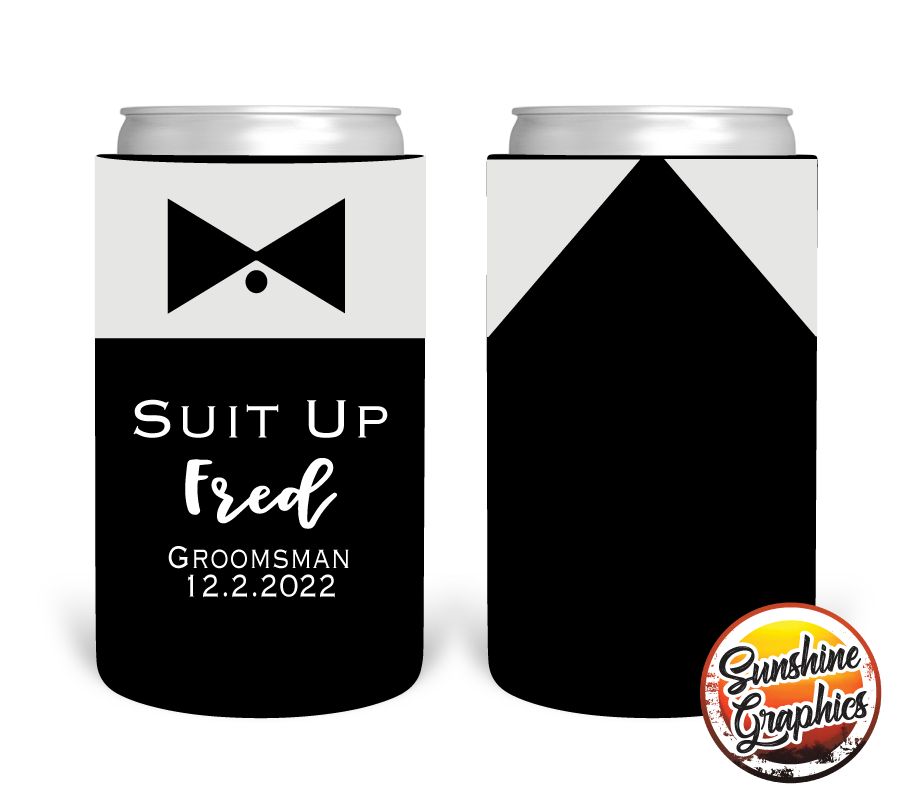 Bridal Party Stubby Holder Style 8