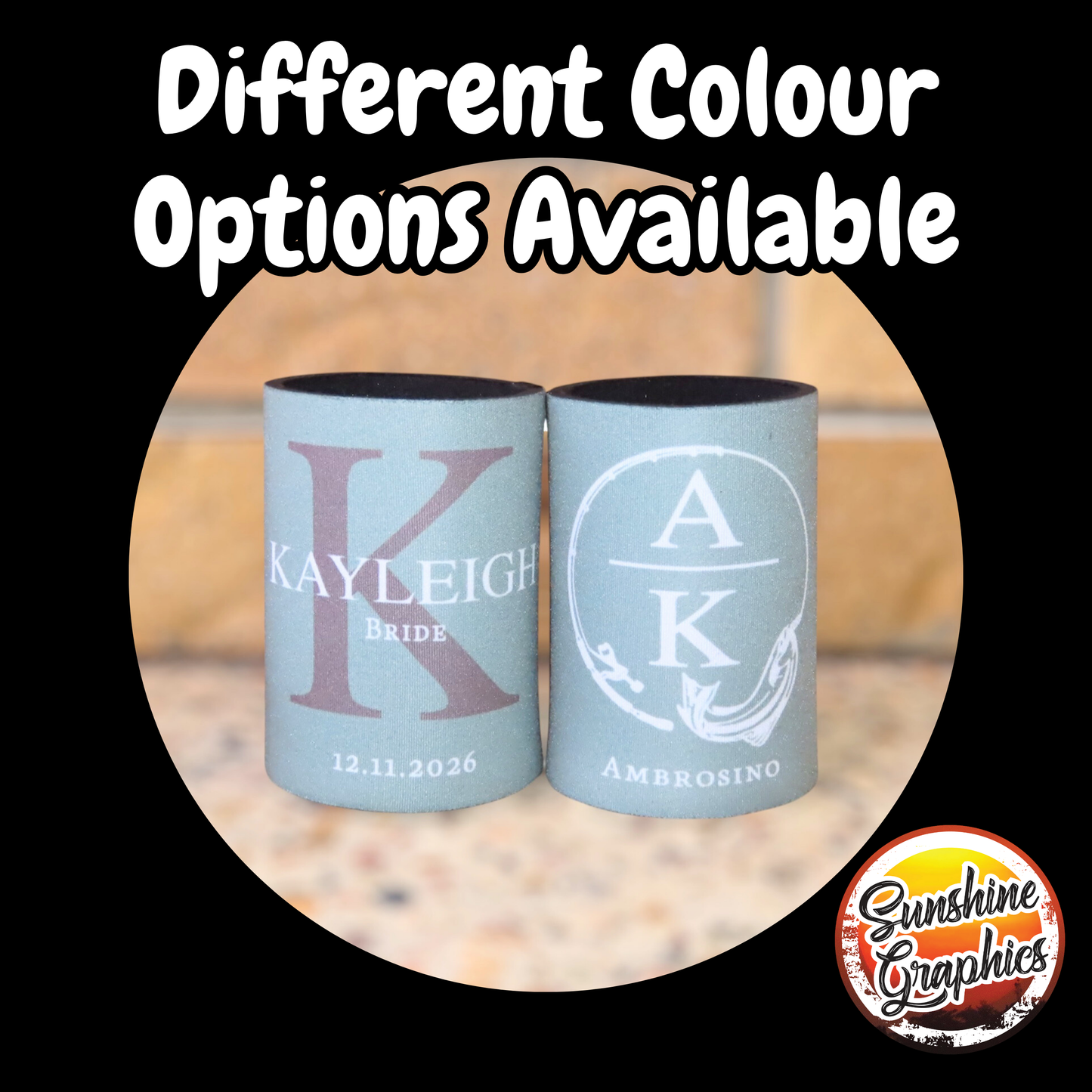 Bridal Party Stubby Holder Fishing Theme