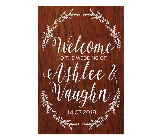 Welcome Sign Style Two - DECAL ONLY or COMPLETE SIGN