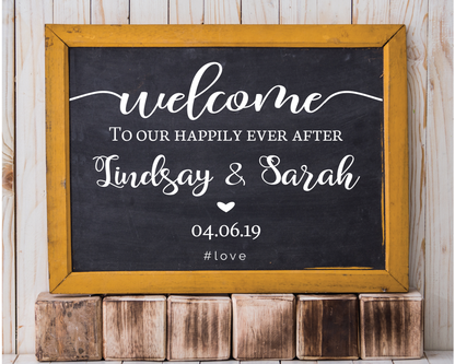 Welcome Sign - DECAL ONLY