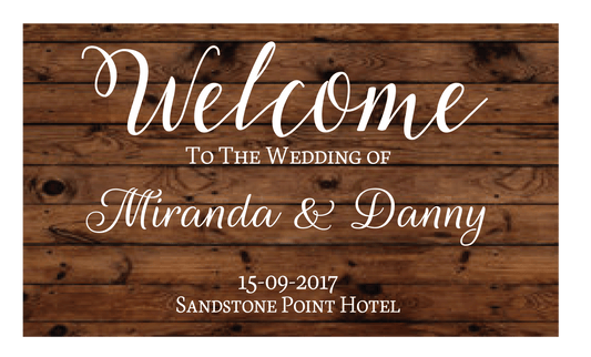 Welcome Sign Style One - DECAL ONLY or COMPLETE SIGN