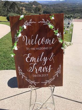 Welcome Sign Style Two - DECAL ONLY or COMPLETE SIGN