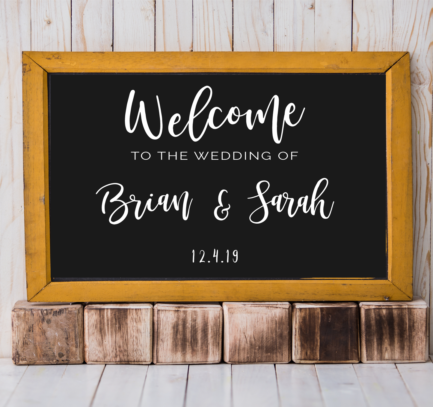 Welcome Sign - DECAL ONLY