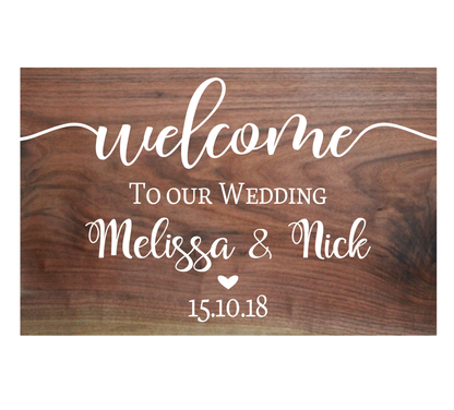 Welcome Sign - DECAL ONLY