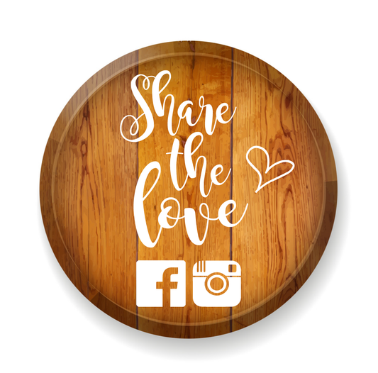 Share the love Style One -  Wedding Decal