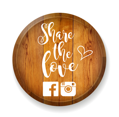 Share the love Style One -  Wedding Decal