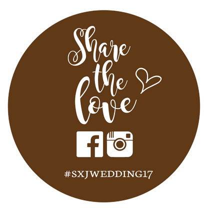 Share the love Style One -  Wedding Decal