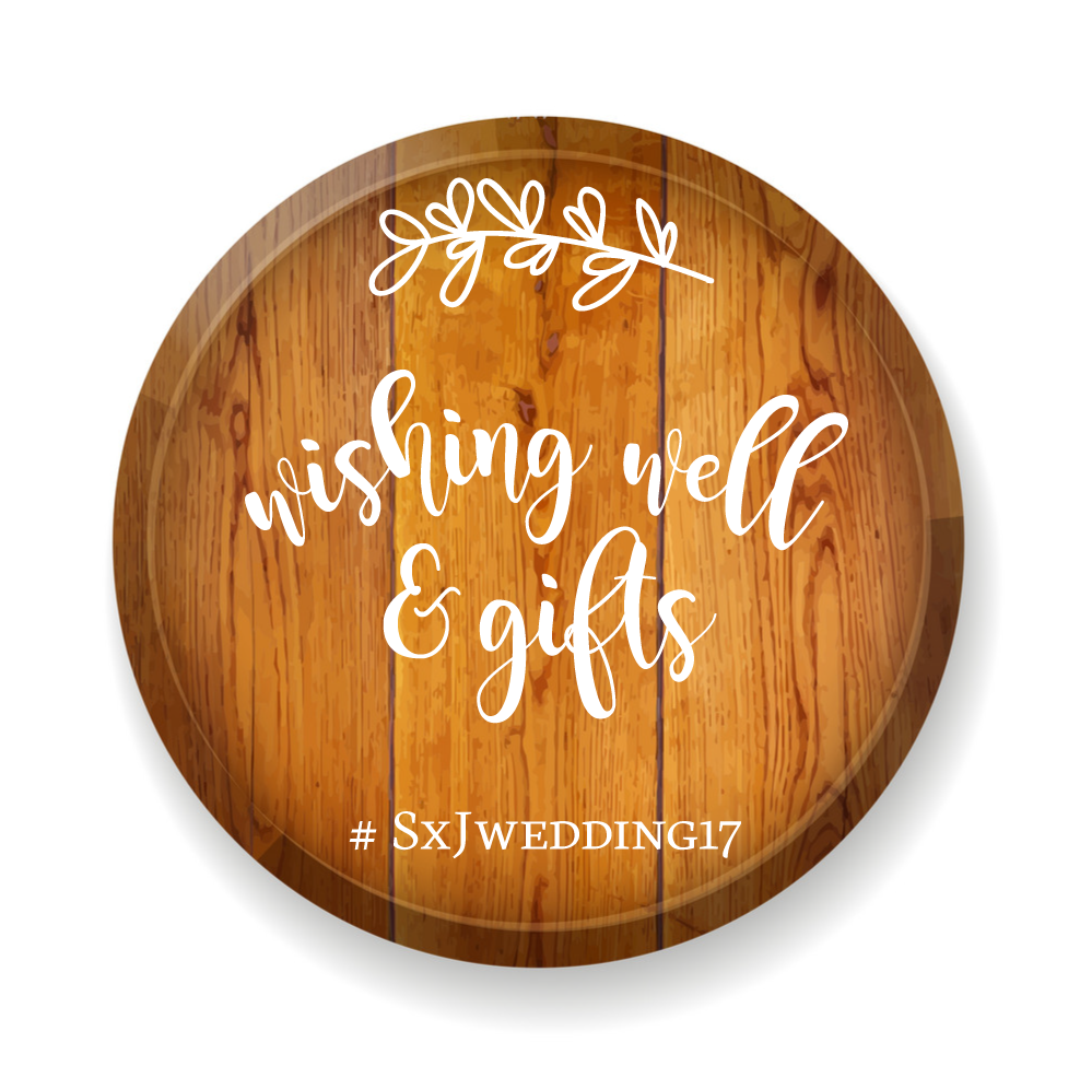 Wishing Well and Gifts Style One -  Wedding Decal